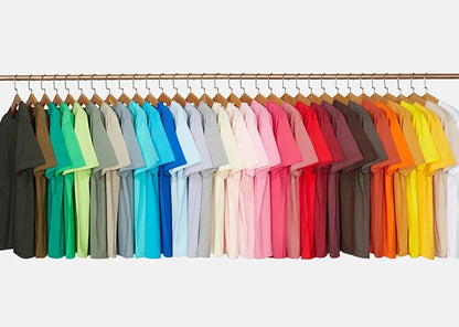 Wholesale Custom Oversized Plain Logo White T-shirts in Bulk Mens Blank T Shirt Unisex 100% Organic Pima Cotton Bulk Tshirts