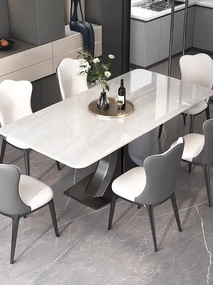 Natural Luxury Stone Dining Table Marble Light Luxury High-end Imported Household New Rectangular Home Furniture