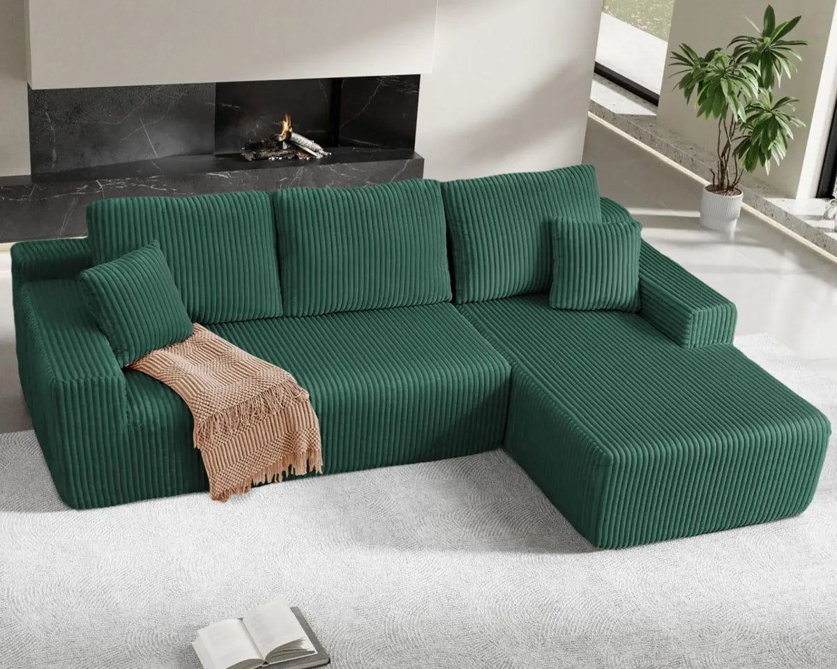 USA Trending Products Low Minimum Order Quantity Reclining Upholstered Modern Sectional L Shaped Sofa Compressed Packed Saving