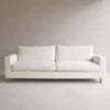 Modern Design Fabric Sofa Set Comfortable Living Room Furniture with Stainless Steel Back Rectangular Pillow Sectional