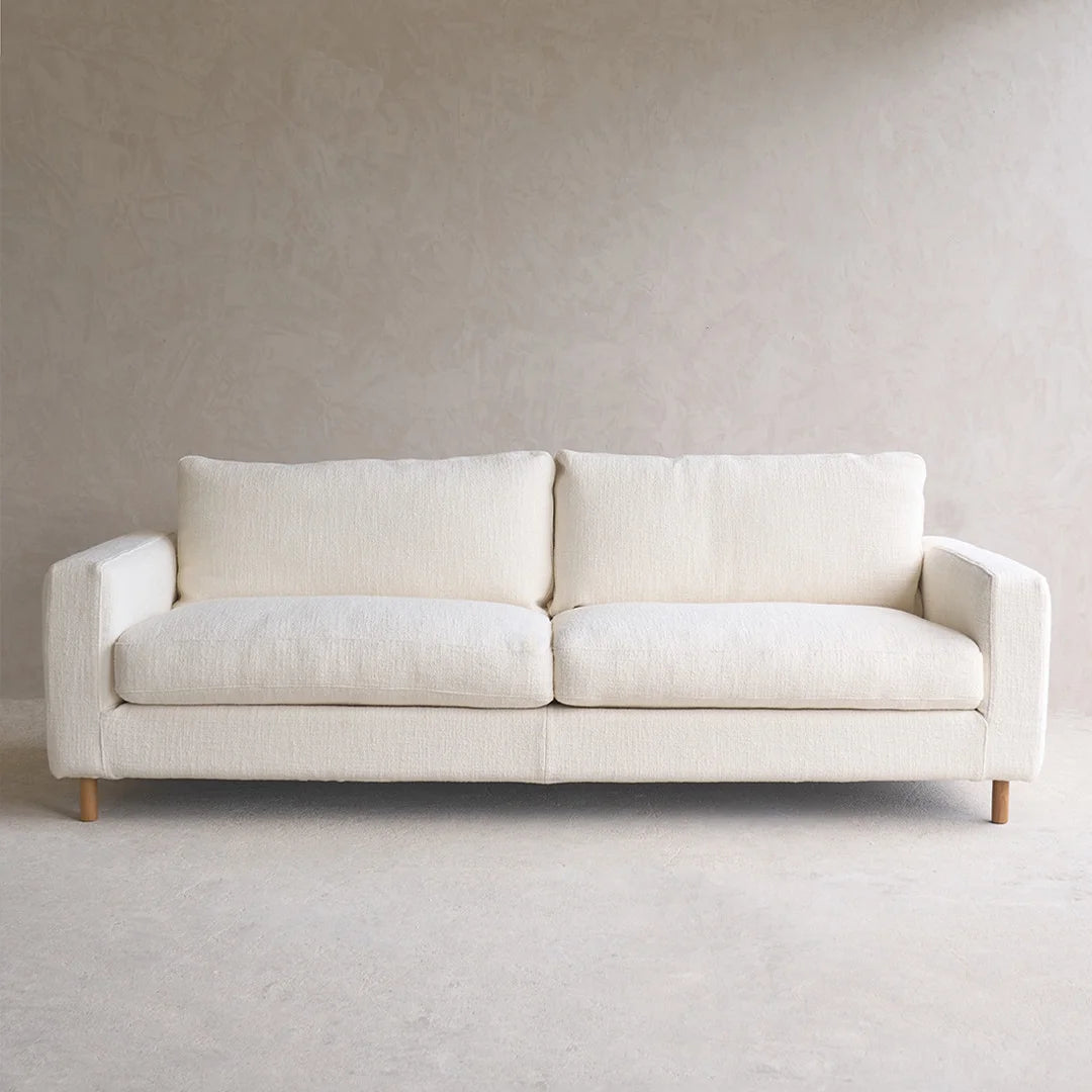 Modern Design Fabric Sofa Set Comfortable Living Room Furniture with Stainless Steel Back Rectangular Pillow Sectional