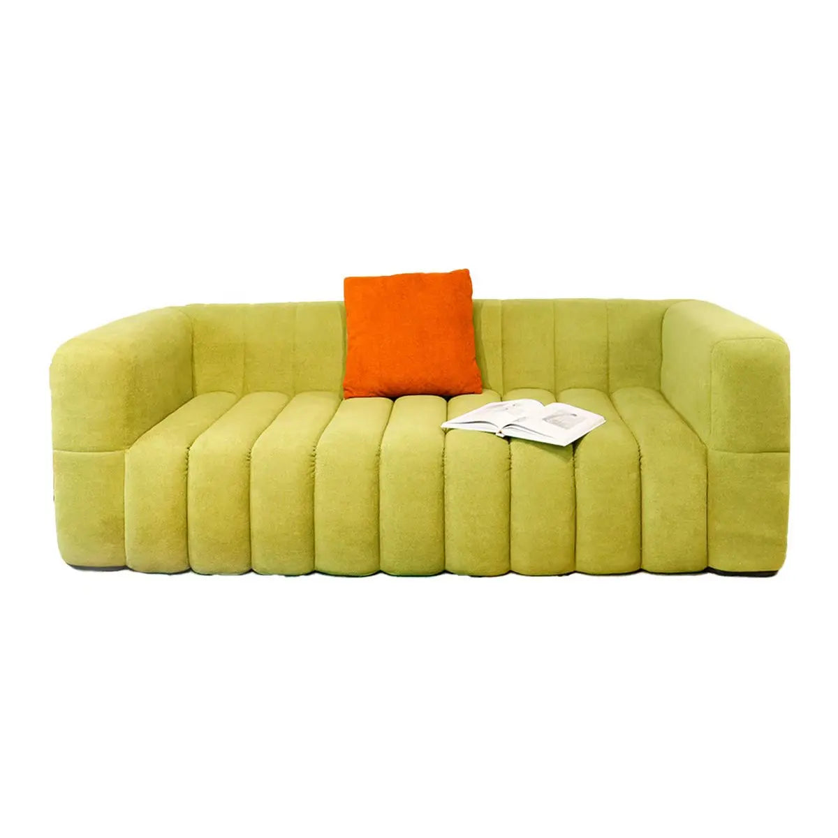 Modern Sofa, Living Room with a 3-seater L-shaped Sofa Set, Featuring a Modern Deep-seat Sofa with a Movable Ottoman