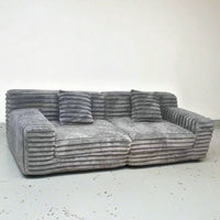I Shape Modular Compress Sofa Fabric Upholstered Sectional Three Seat Modern Low Shipping Cost Apartment Hotel Gym Mall