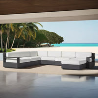 Nordic Outdoor Aluminum Modern Sofa Set Waterproof Garden Patio Furniture with Combined Features for Hotels