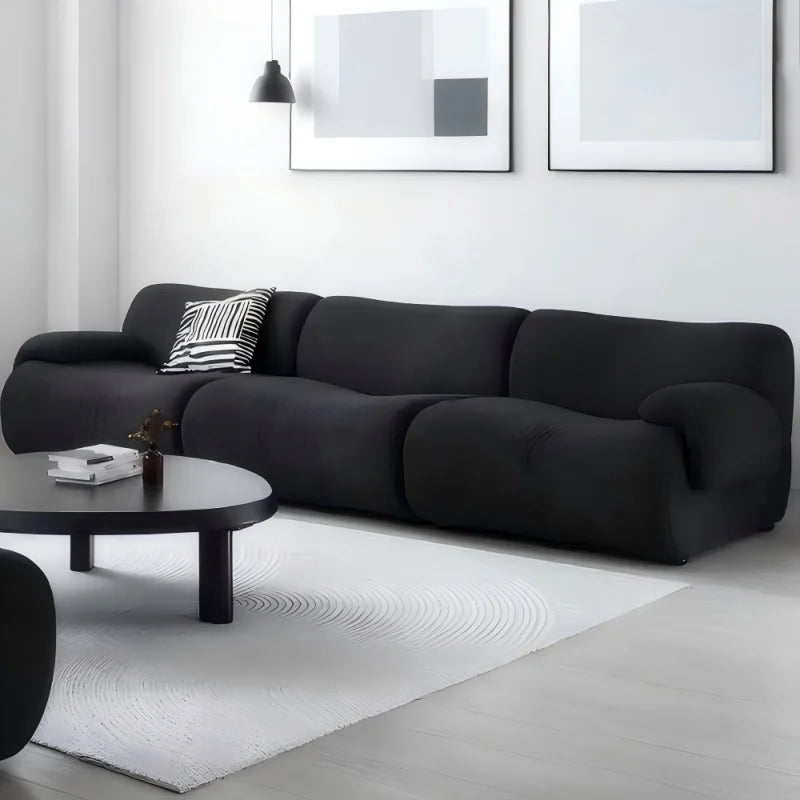 Sherpa Modular Sectional Sofa with Square Design Apartment-Friendly Sponge Filling-Space Saving DTC Best Seller