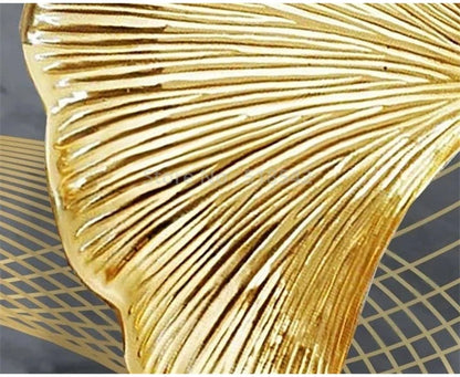 Custom Photo Wallpaper Modern Minimalist Light Luxury 3D Golden Ginkgo Background Wall Mural Living Room TV Sofa Papel De Parede