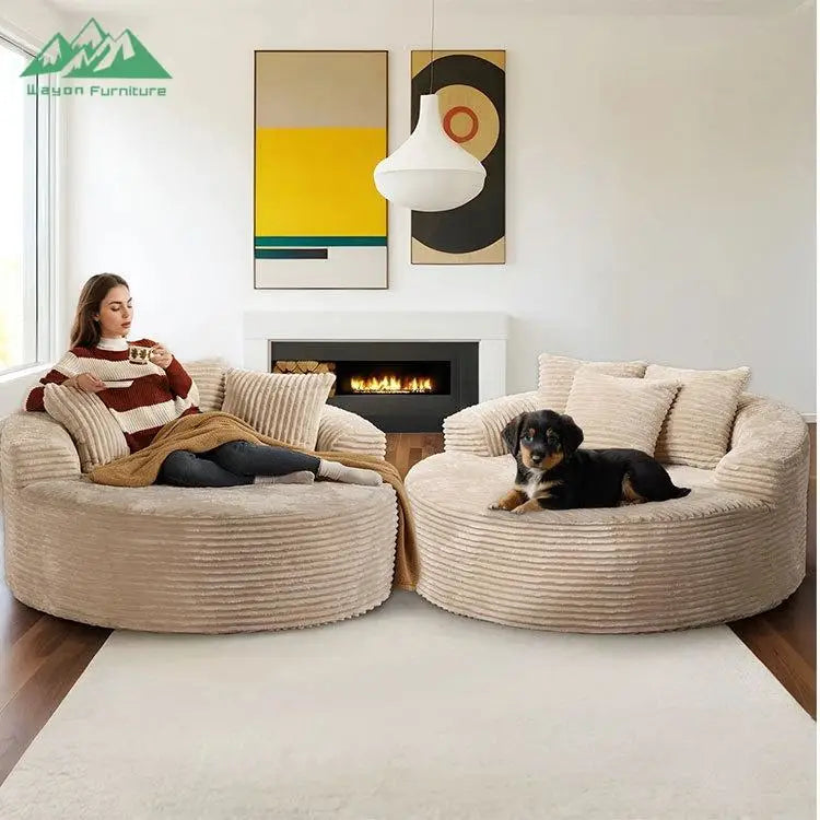Wayon Nordic Style Tatami Convertible Sofa Bed Set High Density Foam Eco-Friendly for Apartment Living Rooms Villa Leisure