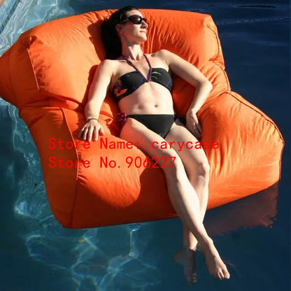 UV resistant Waterproof Extra Large Pool Floats Adult Bean Bag Outdoor Lounger Chair, two people beanbag sofa