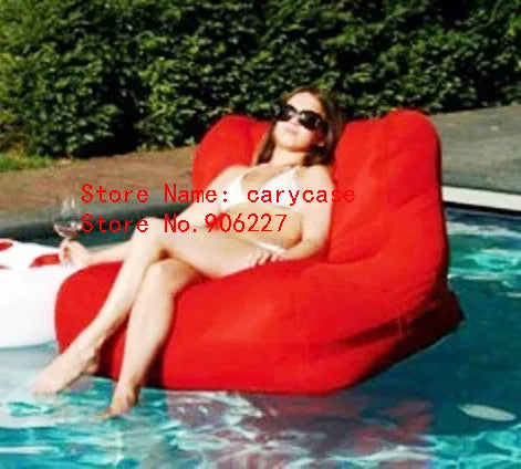 UV resistant Waterproof Extra Large Pool Floats Adult Bean Bag Outdoor Lounger Chair, two people beanbag sofa