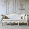 French Style Living Room High-end Fashion Carved Antique Three-person Sofa Custom Furniture