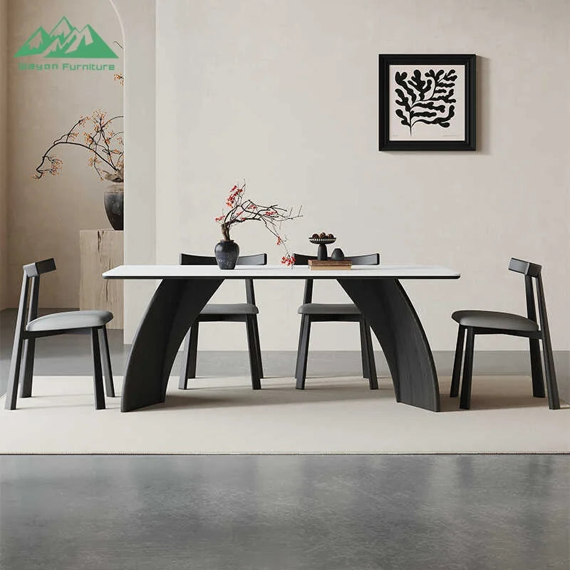 Wayon Luxury Aesthetic Living Room Furniture Trendy Large Dinner Table for Modern Home Decoration