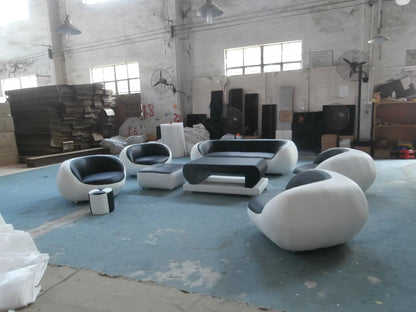 Luxury Contemporary Sofa Set for Living Room Modern Velvet Curved Sofa Couches Pink Color