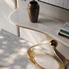 Modern Entryway Hallway Extendable Stone Top Italian Light Luxury Long Narrow Console Table Metal Base Customizable Design