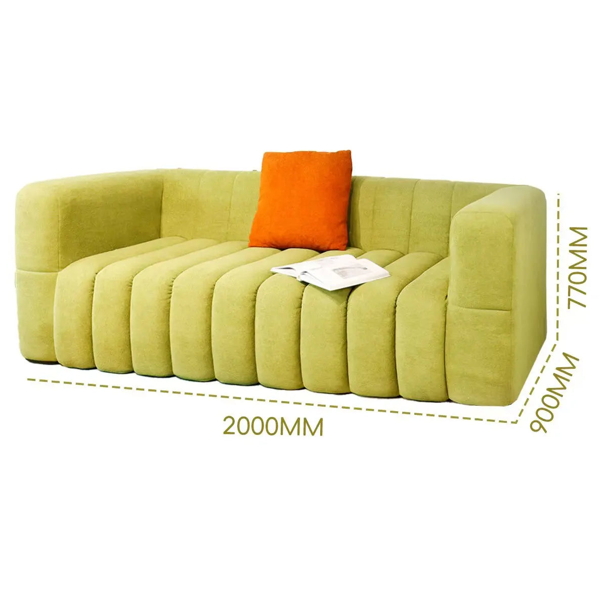 Modern Sofa, Living Room with a 3-seater L-shaped Sofa Set, Featuring a Modern Deep-seat Sofa with a Movable Ottoman