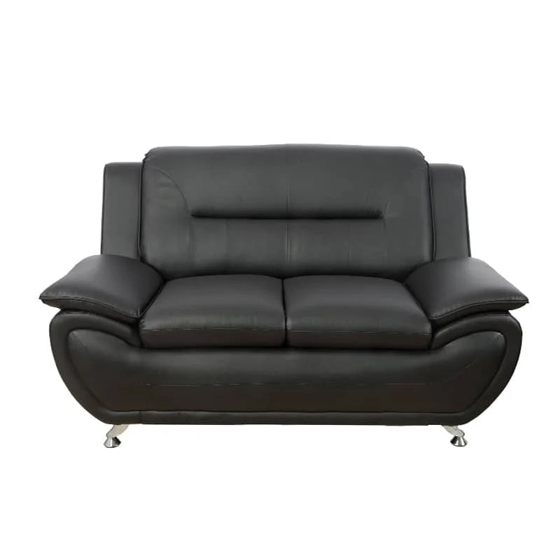 Luxury Modern 2 Seater Sofa Set Furniture Home Office Hotel Black Leather Modular Sofas for Sale