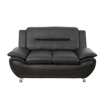 Luxury Modern 2 Seater Sofa Set Furniture Home Office Hotel Black Leather Modular Sofas for Sale