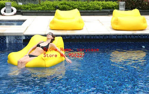 UV resistant Waterproof Extra Large Pool Floats Adult Bean Bag Outdoor Lounger Chair, two people beanbag sofa