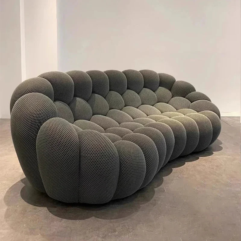 Roll Packed Compressed Contemporary Velvet Sectional Sofa Set Sponge Modular Villa Apartment Hotel Mall Use Manufacturer Direct
