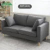 Wayon      Reclining Fabric Chaise Lounge Sofa for Living Room with Removable Pillows and Wooden Legs, Light Green
