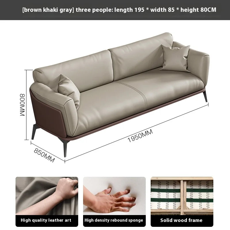 High Quality Luxury Modern Sectional Synthetic Leather Modular Sofa Bed 3 Pieces Selection Chinese Office Home Apartment School