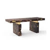 2024 High-end Italian Luxury Green Emerald Marble President Desk High-end Villa Design Learning Table