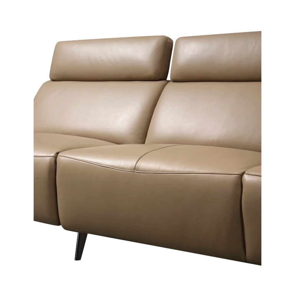 Modern Luxury Import Indoor Leather 3 Seater Adjustable Sectional Electric Recliner Sofa Set Sponge Wood Frame Adjustable Villa