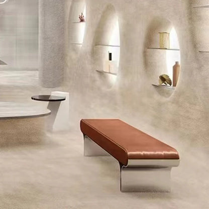 Modern Hotel Bedroom Sofa Bench Bed End Stool Living Room Comfortable Leather Shoe Stool Upholstered Bench