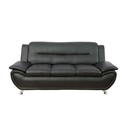 Luxury Modern 2 Seater Sofa Set Furniture Home Office Hotel Black Leather Modular Sofas for Sale