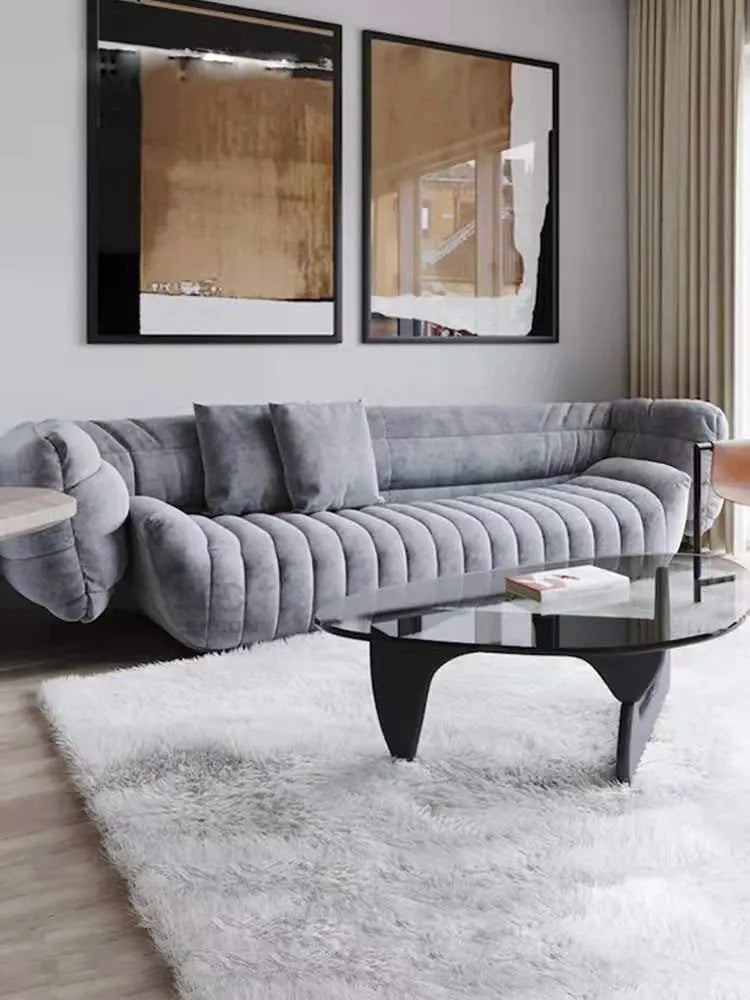 Italian Postmodern Fabric Sofa Designer Nordic Large Apartment Sofa Villa High-end Living Room