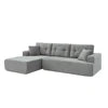 US Local Stock Modern L-Shaped Fabric Sponge-Filled Comfortable Sectional 3 Seater Chaise Sofa for Apartment/Villa Use-Hot