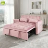 USA In Stock Modern Sofa Come Bed 2 in 1 Living Room Sofa Convertible Pull Out Sofa Bed For Small Space Home Furniture 18044