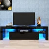 Modern Wood TV Stand with Adjustable Storage Shelves and TV Lift Fits 60-64in TVs for Living Room Hotel or Office
