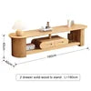 Customized Stock Modern European Eco-Friendly Wood TV Stand Cabinet Storage Ready Ship Home Furniture for Living Room Bedroom