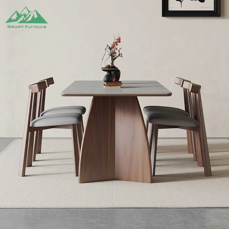 Wayon Luxury Aesthetic Living Room Furniture Trendy Large Dinner Table for Modern Home Decoration