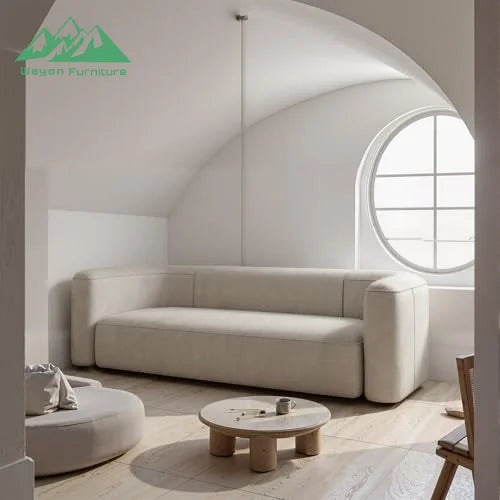 Modern Nordic 3 Seat Fabric Modular Sofa Large Compression Sectional Sofa for Living Room