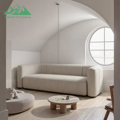Modern Nordic 3 Seat Fabric Modular Sofa Large Compression Sectional Sofa for Living Room