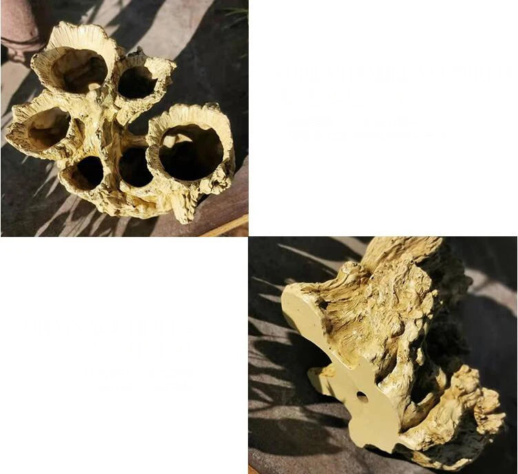 American Broken Root Shape Succulent Resin Flower Pot Outdoor Balcony Furnishing Crafts Garden Villa Vase Ornaments Decoration