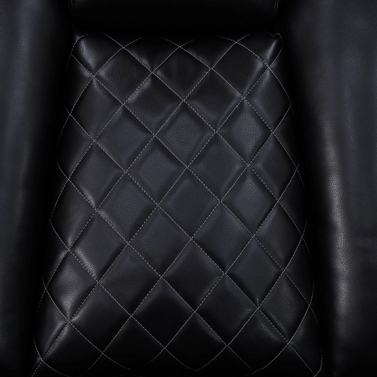 3-Piece Black Breathing Leather Recliner Sofa Set Upholstered Extendable Sponge Filling for Apartments Hotels Villas