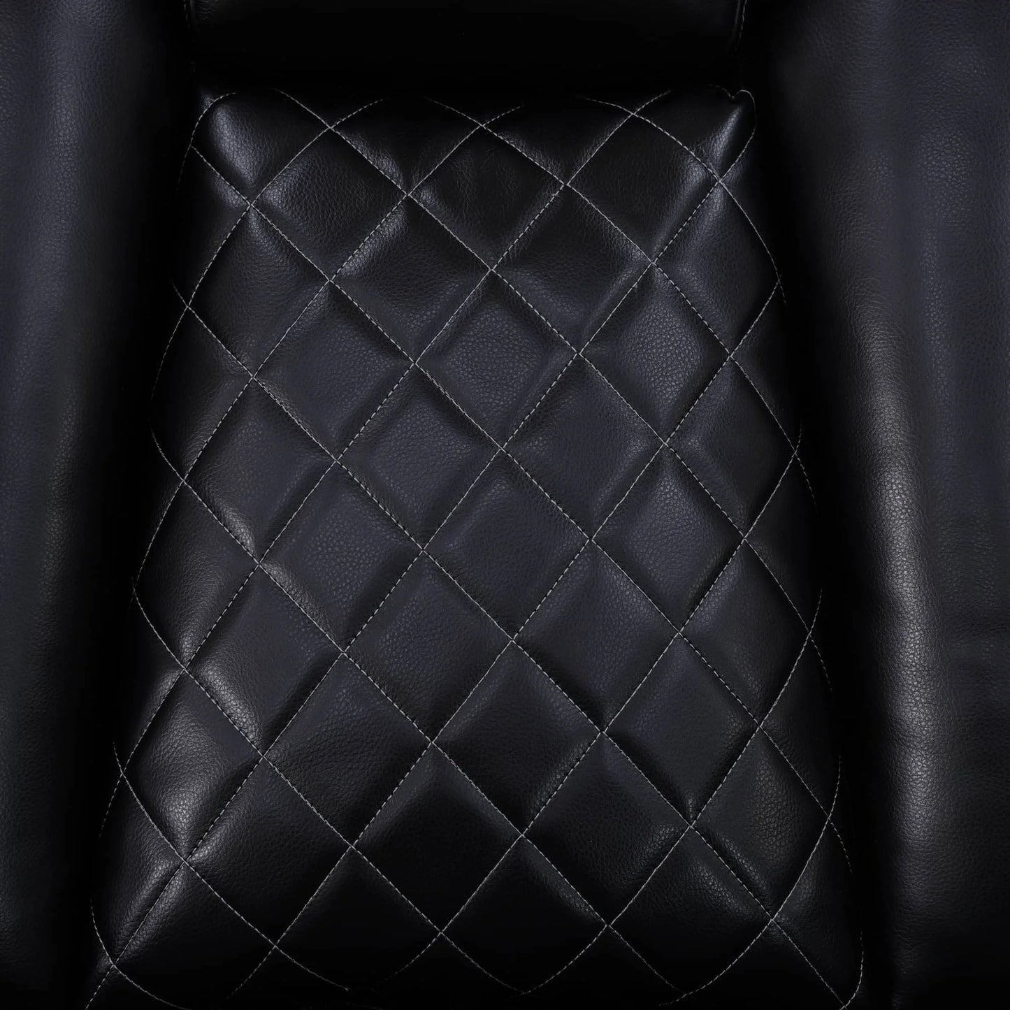 3-Piece Black Breathing Leather Recliner Sofa Set Upholstered Extendable Sponge Filling for Apartments Hotels Villas
