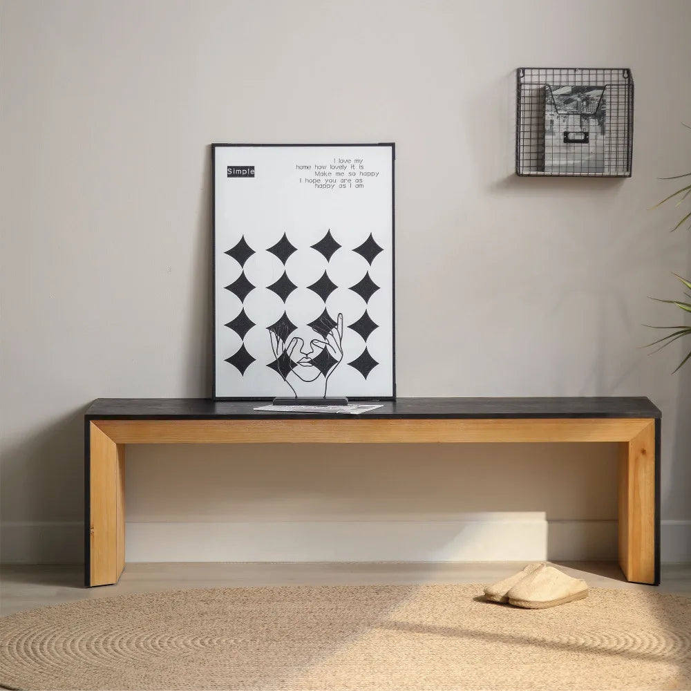59in Modern Wood Console Table , Entryway Table, Sofa Table   - Rustic & Contemporary Design