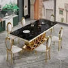 Wayon Modern Luxury Dining Table Unique Interlocking Rings Pedestal Table for Villa Project Use