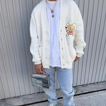 Summer Men Rhinestone Print Round Neck Cotton Clothes Short-sleeved T-shirt Plus Size Men's T-shirts