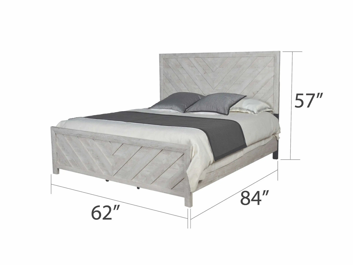Queen 5PC Convertible Adjustable Height Antique Style Storage Bedroom Set Made with Wood in Natural for Hotel Apartment