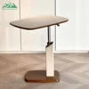 Wayon Modern Adjustable Height Side Table C-Shaped Laptop Desk Mobile Workstation for Sofa Bed Living Room