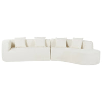 Modern L-Shape Chenille Furniture Sets Modular Sectional Sofa Bed 2-Piece 4 Pillows Plush Sponge Eco-Friendly Durable Living
