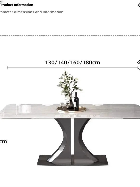 Natural Luxury Stone Dining Table Marble Light Luxury High-end Imported Household New Rectangular Home Furniture