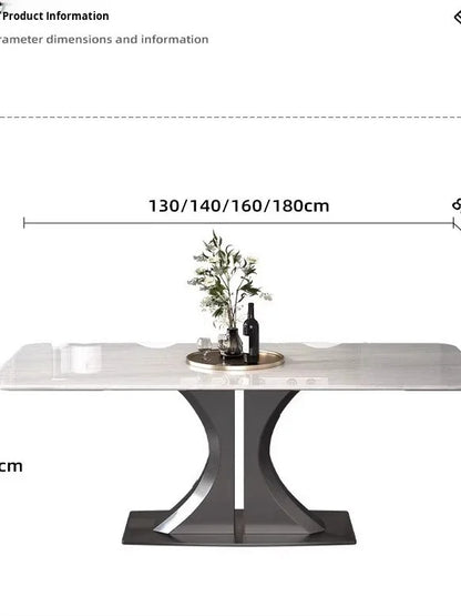 Natural Luxury Stone Dining Table Marble Light Luxury High-end Imported Household New Rectangular Home Furniture