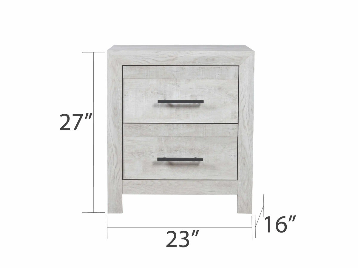 Queen 5PC Convertible Adjustable Height Antique Style Storage Bedroom Set Made with Wood in Natural for Hotel Apartment