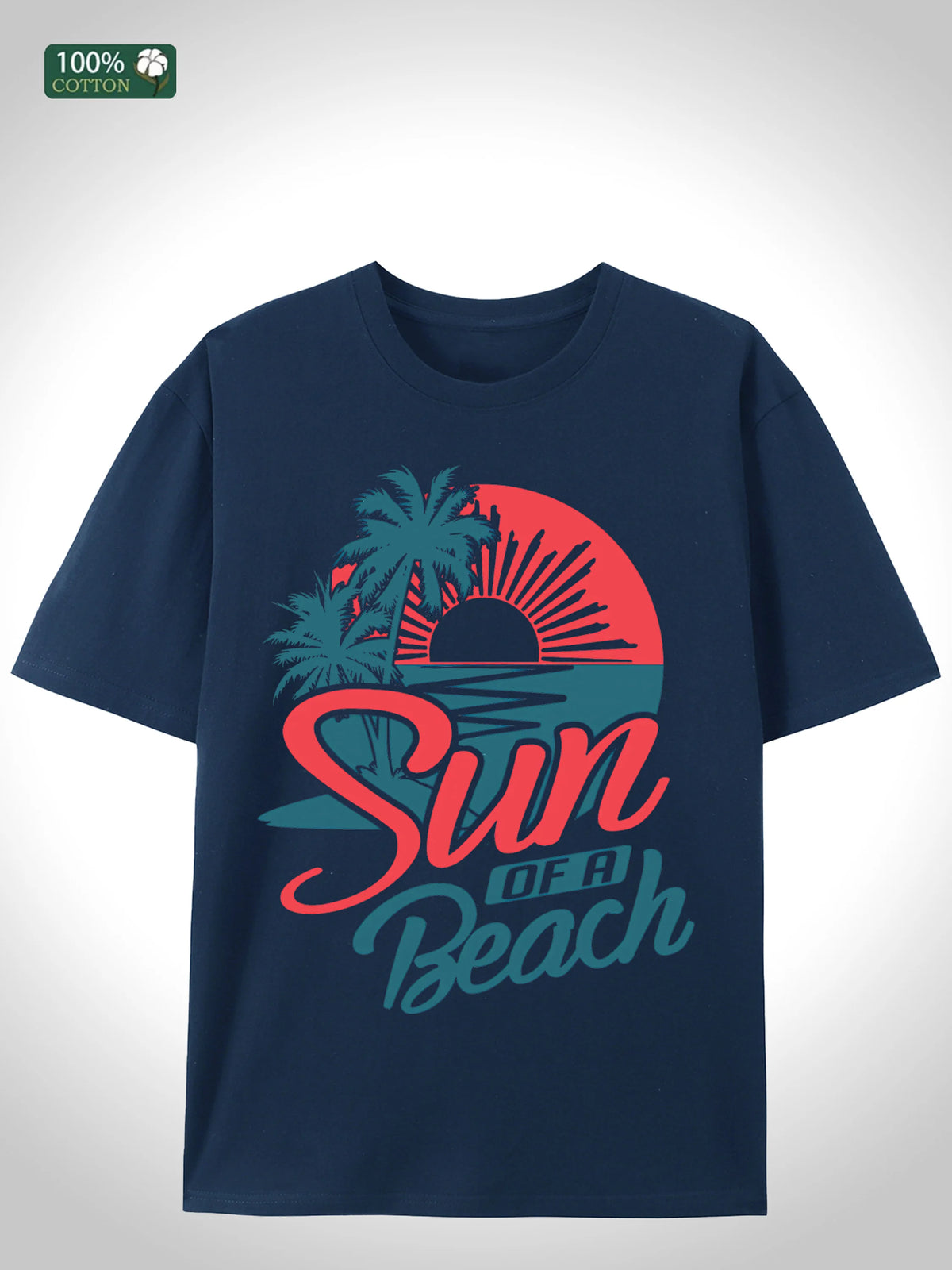 2025 Trendy Oversized Cotton Tshirt For Men 5 Color Options Breathable Round Neck US Stock
