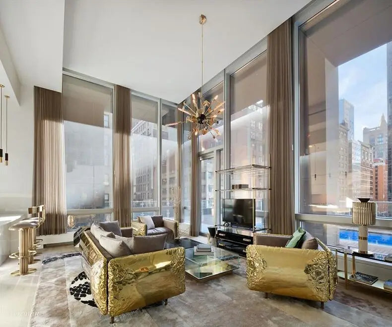 Italian BOCA Style Full-skin High-grade Stainless Steel Intensive Light Luxury Sofa Furniture